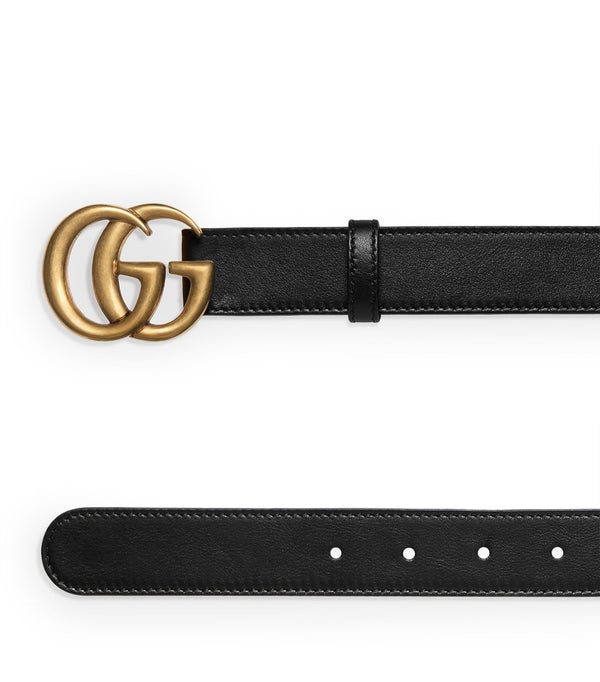 Leather Double G Belt
