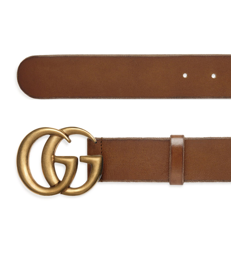 Leather Double G Belt