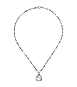 Sterling Silver Interlocking G Necklace