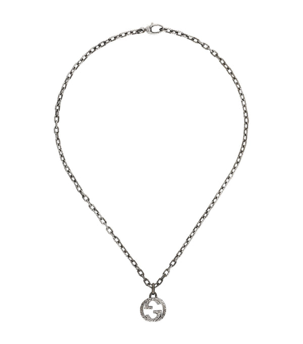 Sterling Silver Interlocking G Necklace