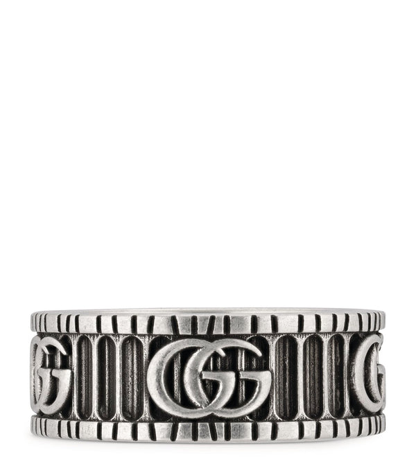 Sterling Silver Double G Ring
