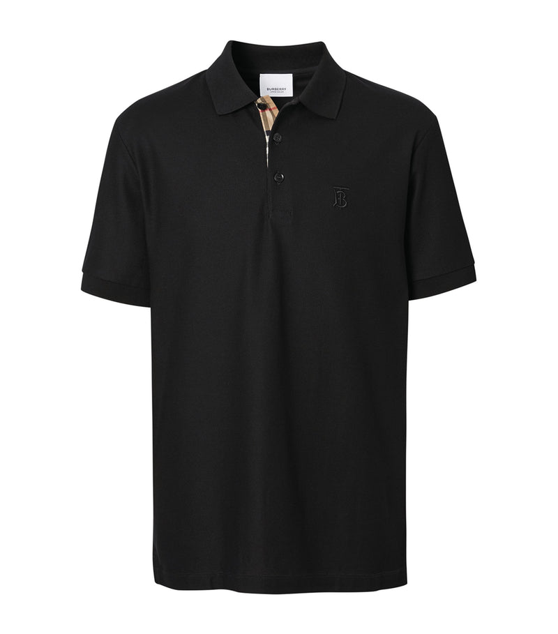 Monogram Motif Cotton Pique« Polo Shirt
