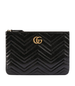 Leather GG Marmont Clutch