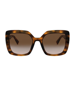 Valentino Garavani Square Tortoiseshell Sunglasses