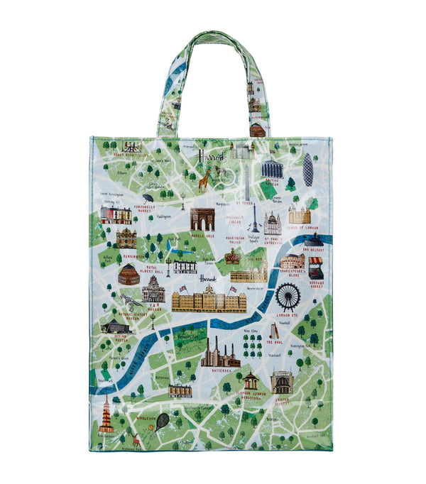 Medium London Map Shopper Bag