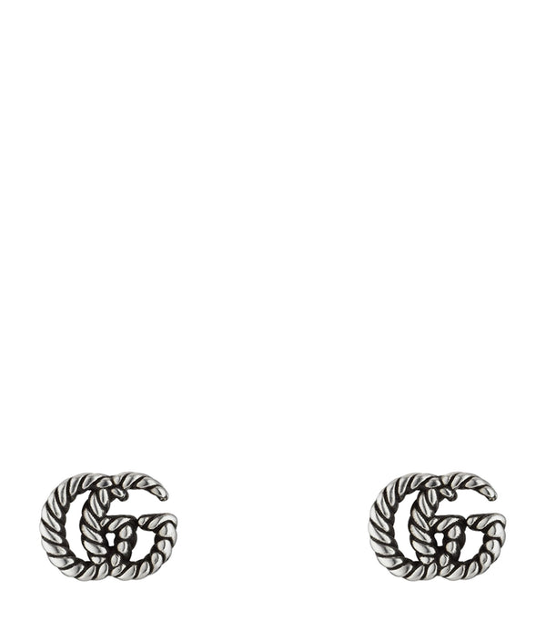 Sterling Silver Double G Earrings