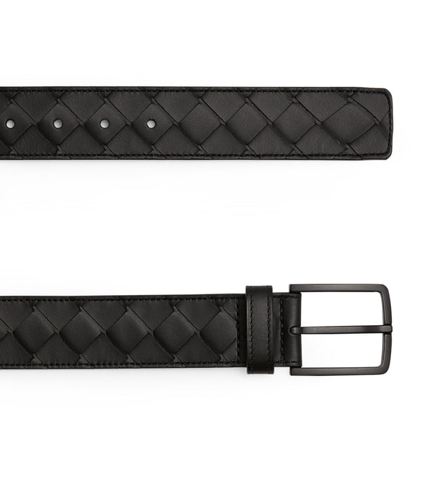 Leather Intrecciato Belt