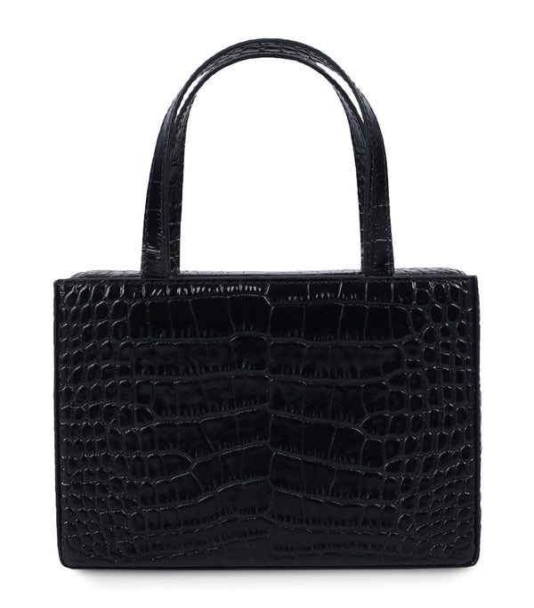 Mini Croc-Embossed Leather Giorgia Top-Handle Bag
