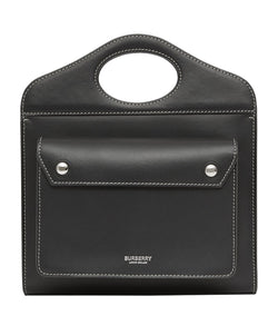 Mini Leather Pocket Top-Handle Bag