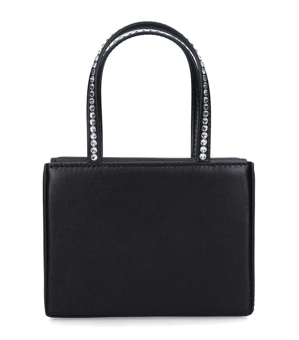 Super Mini Embellished Leather Gilda Top-Handle Bag