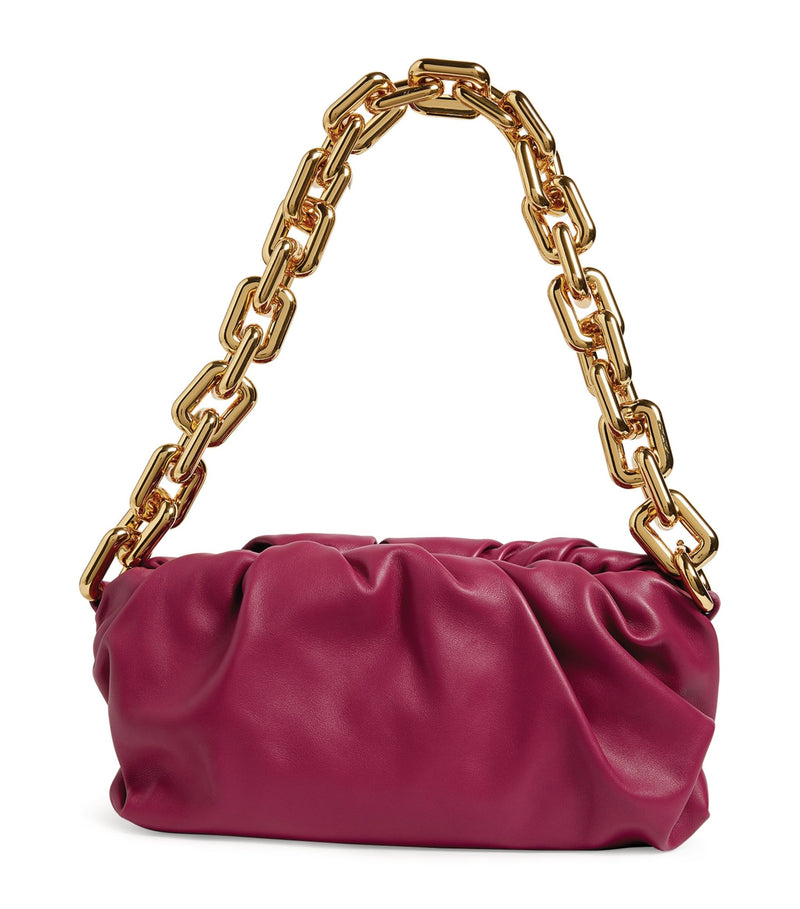 Leather Chain Pouch Shoulder Bag