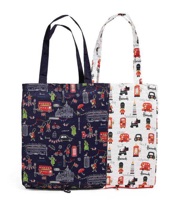 Recycled City Bear and SW1 Pocket Shopper Bag (Set of 2)