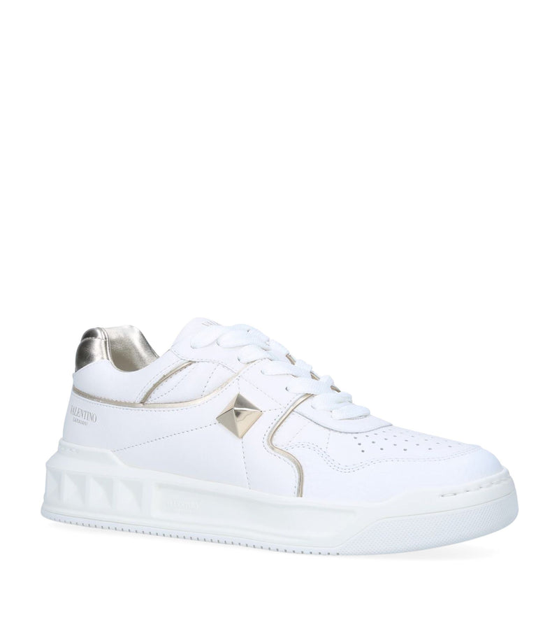 Valentino Garavani Leather One Stud Sneakers