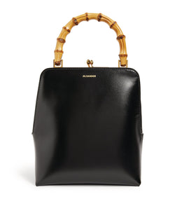 Small Leather Goji Frame Top-Handle Bag