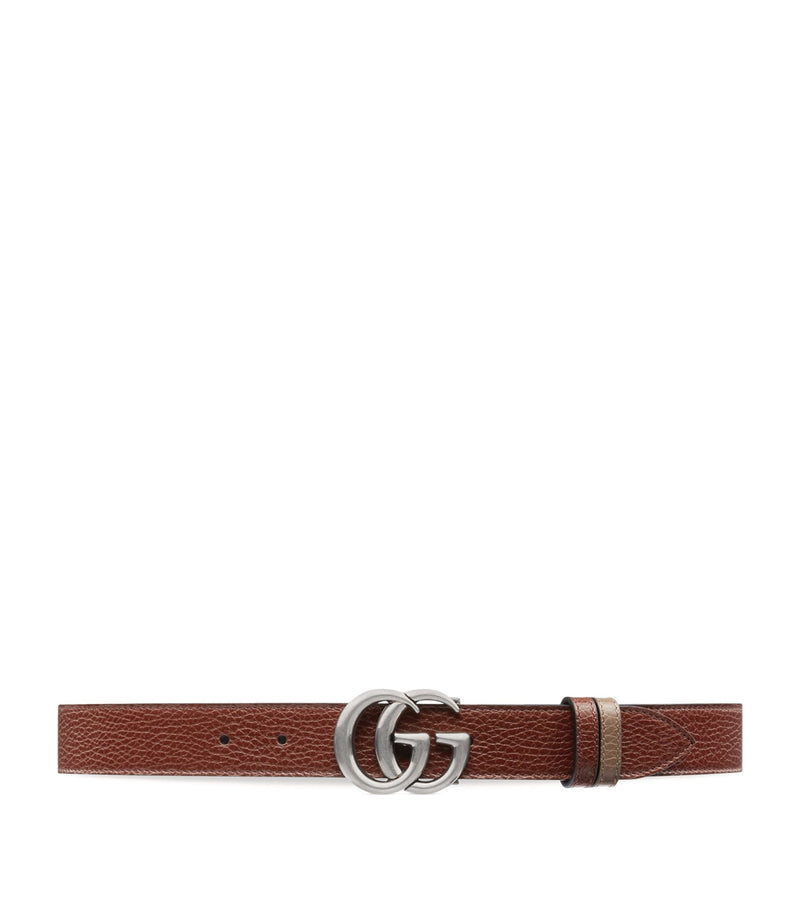 Leather GG Marmont Reversible Belt