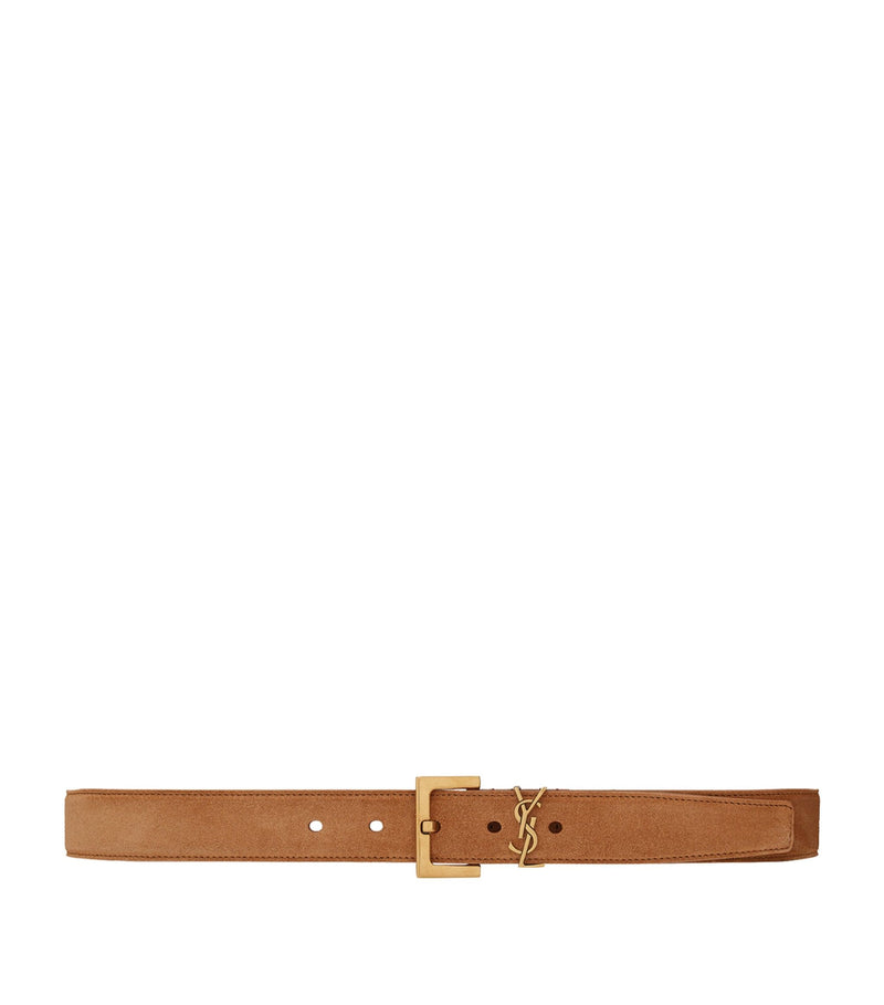 Suede Logo Belt