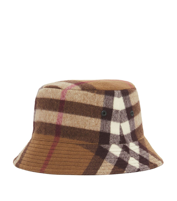Wool Check Bucket Hat
