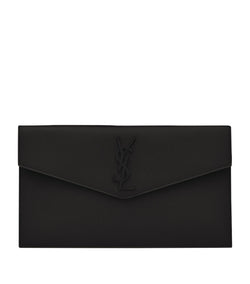 Leather Uptown Clutch Bag
