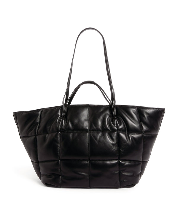 Leather Nadaline Quilted Tote Bag