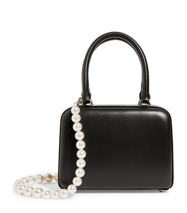 Mini Faux Pearl Top-Handle Bag