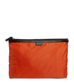 Padded Logo-Detail Pouch