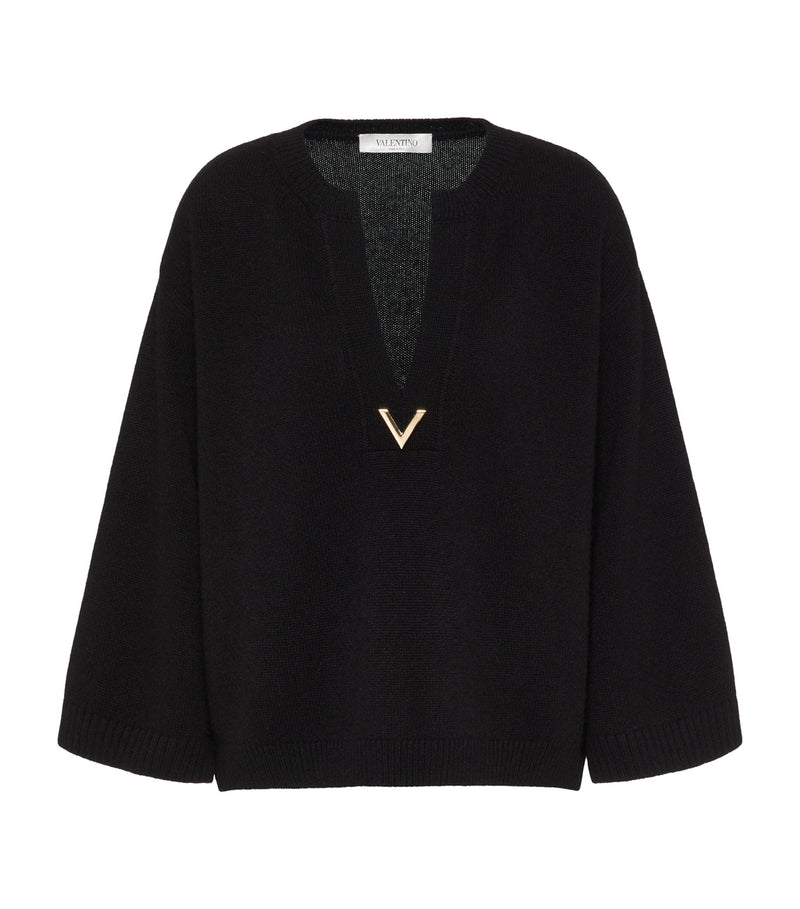 Cashmere V-Detail Sweater