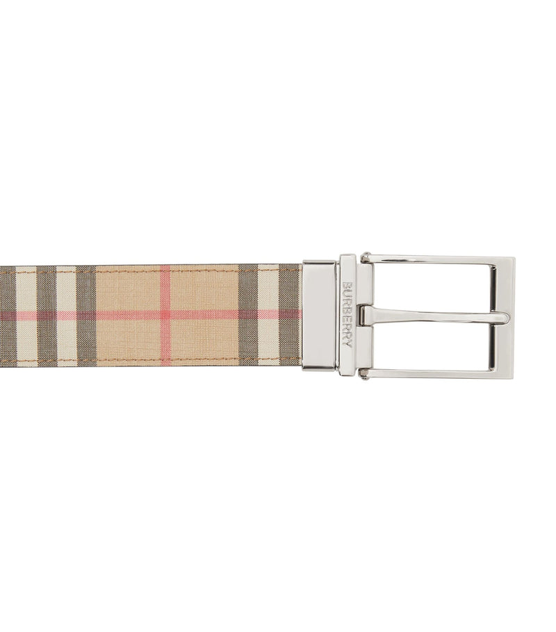 Reversible E-Canvas and Leather Belt