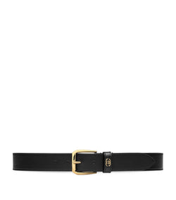 Leather Interlocking G Belt