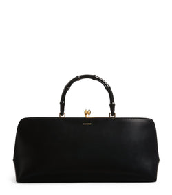 Medium Leather Goji Frame Top-Handle Bag