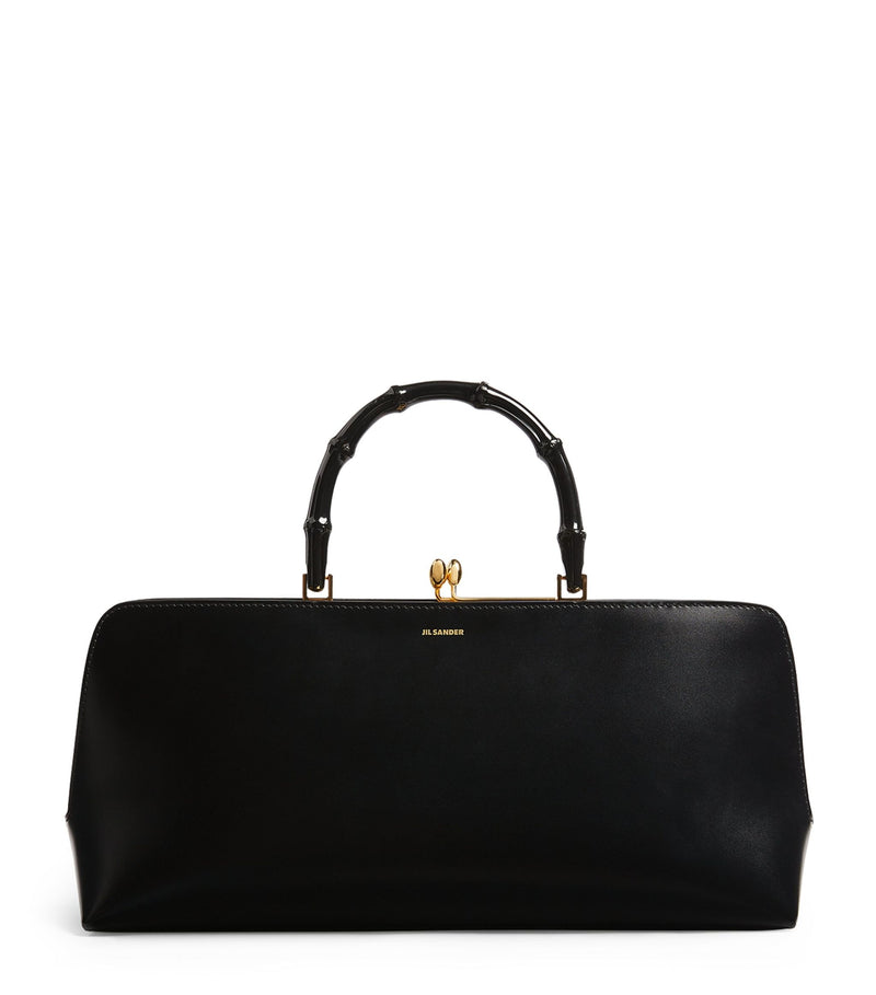 Medium Leather Goji Frame Top-Handle Bag