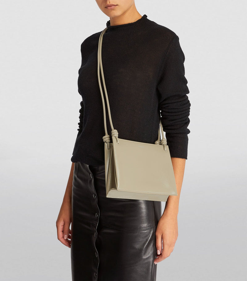 Small Leather Twist Shoulder Bag