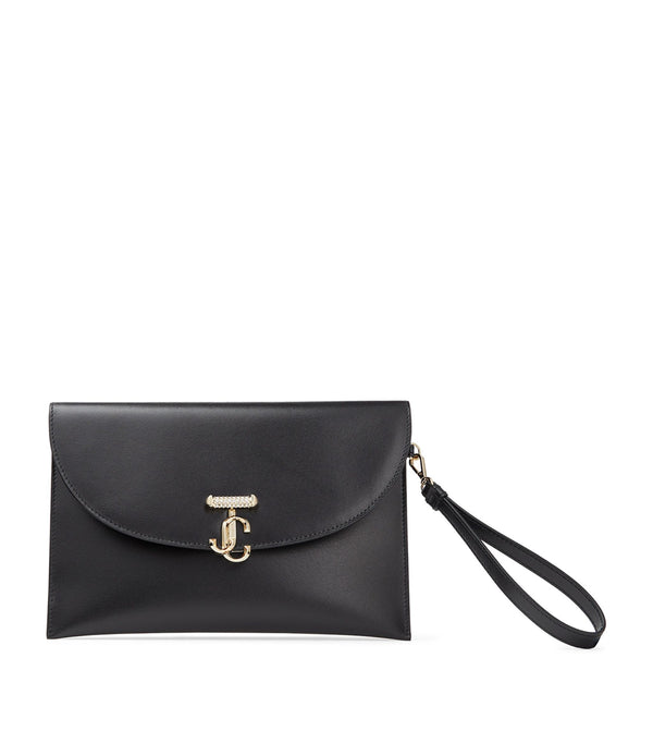 Leather JC Envelope Pouch