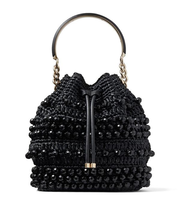 Raffia Bon Bon Top-Handle Bag