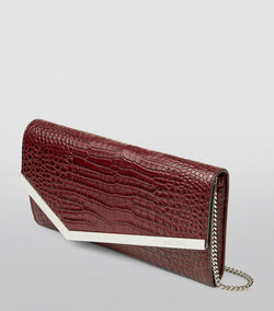 Croc-Embossed Emmie Clutch Bag