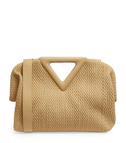 Medium Quilted Leather Point Top-Handle Bag