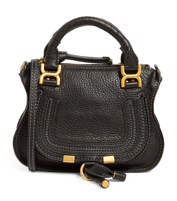 Mini Leather Marcie Top-Handle Bag