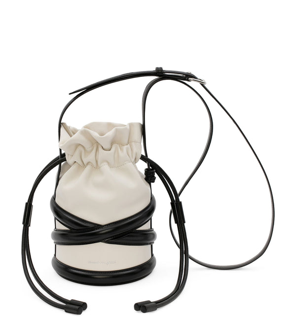 Leather The Curve Drawstring Bucket Bag