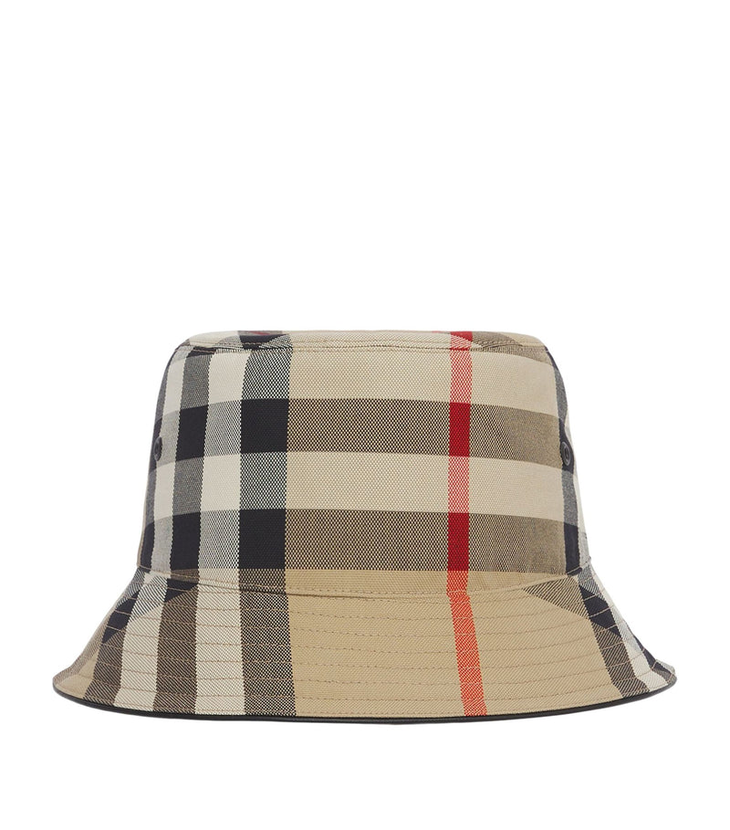 Cotton Check Bucket Hat