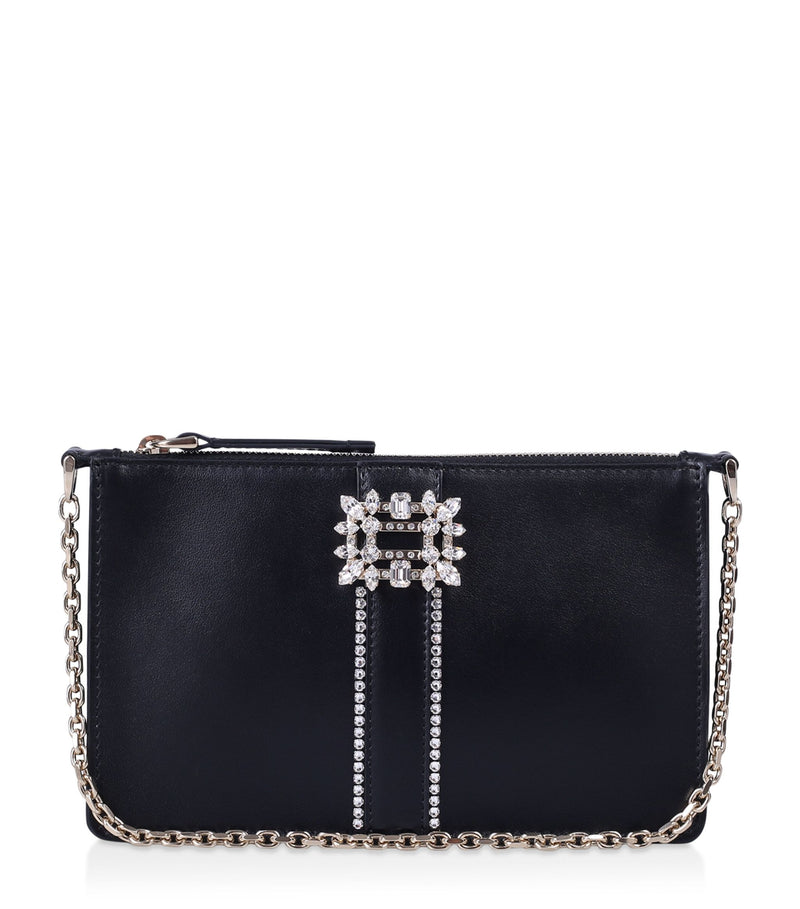 Leather Miss Vivier Chain Wallet