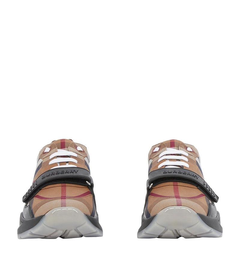Cotton Check Sneakers