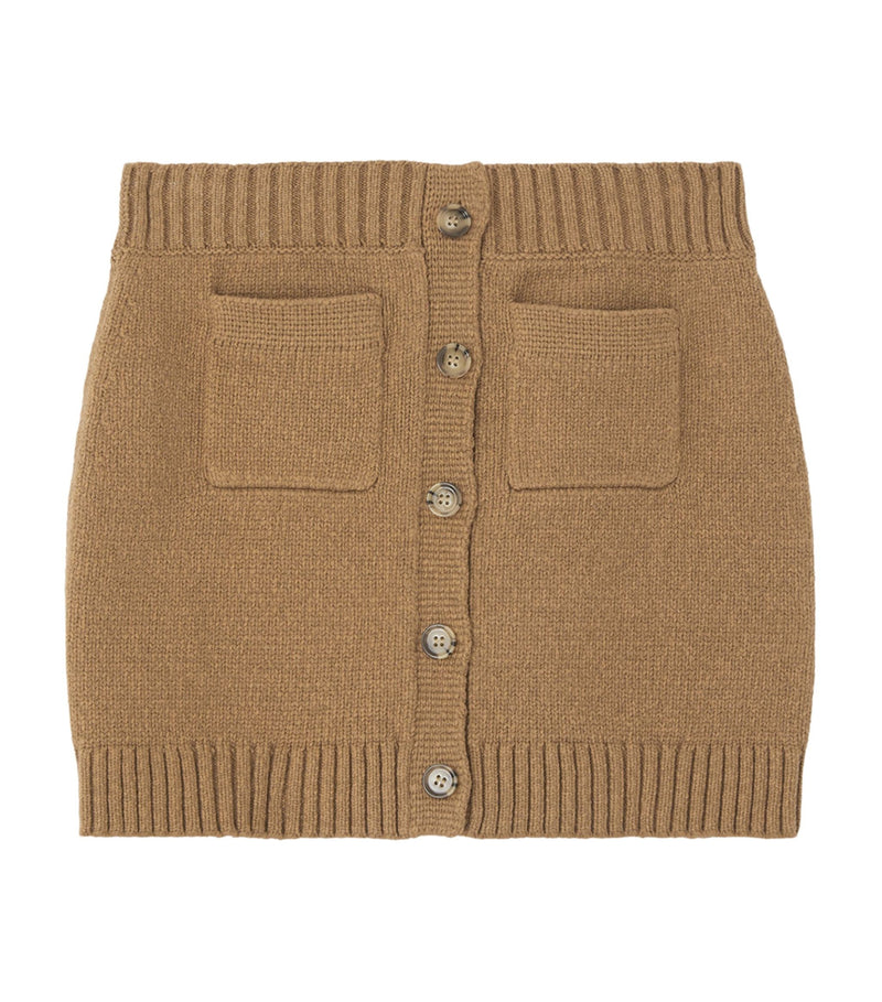Cotton-Blend TB Monogram Mini Skirt