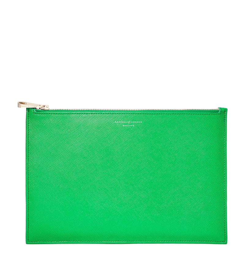 Large Leather Essential Flat Pouch