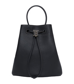 Leather TB Monogram Bucket Bag