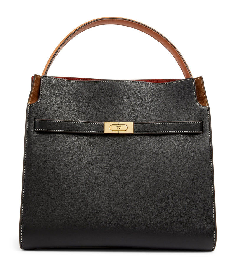 Leather Lee Radziwill Double Top-Handle Bag