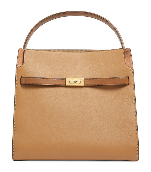 Leather Lee Radziwill Double Top-Handle Bag