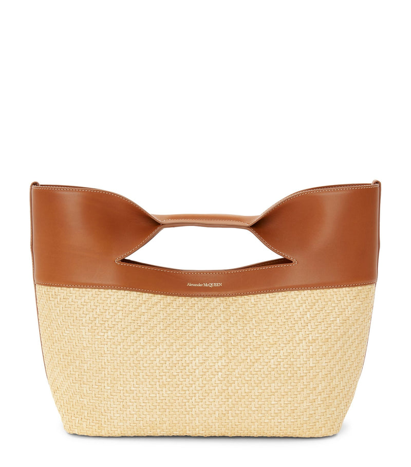 Straw-Woven The Bow Top-Handle Bag
