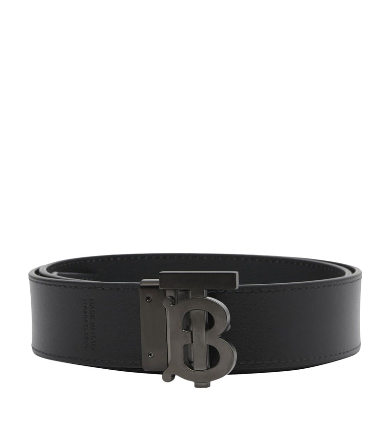 Charcoal Check TB Monogram Belt