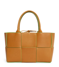 Small Leather Arco Tote Bag