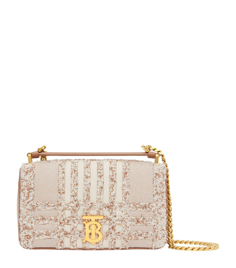 Small Textured Lola Top-Handle Bag