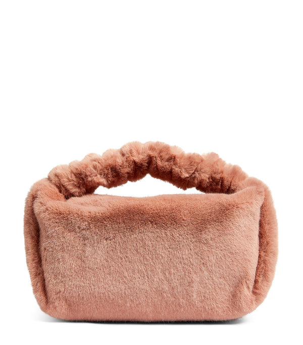 Small Faux Fur Scrunchie Bag